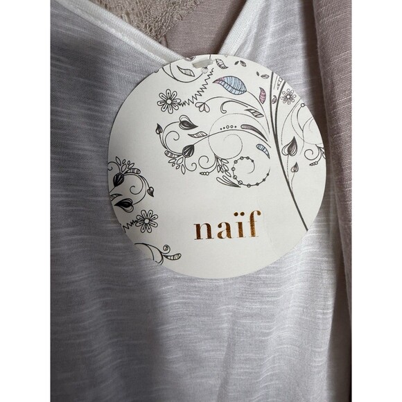 Size S- Women’s Top Sleeveless Open Front Shirt Long Vest Neutral NWT - Picture 4 of 4